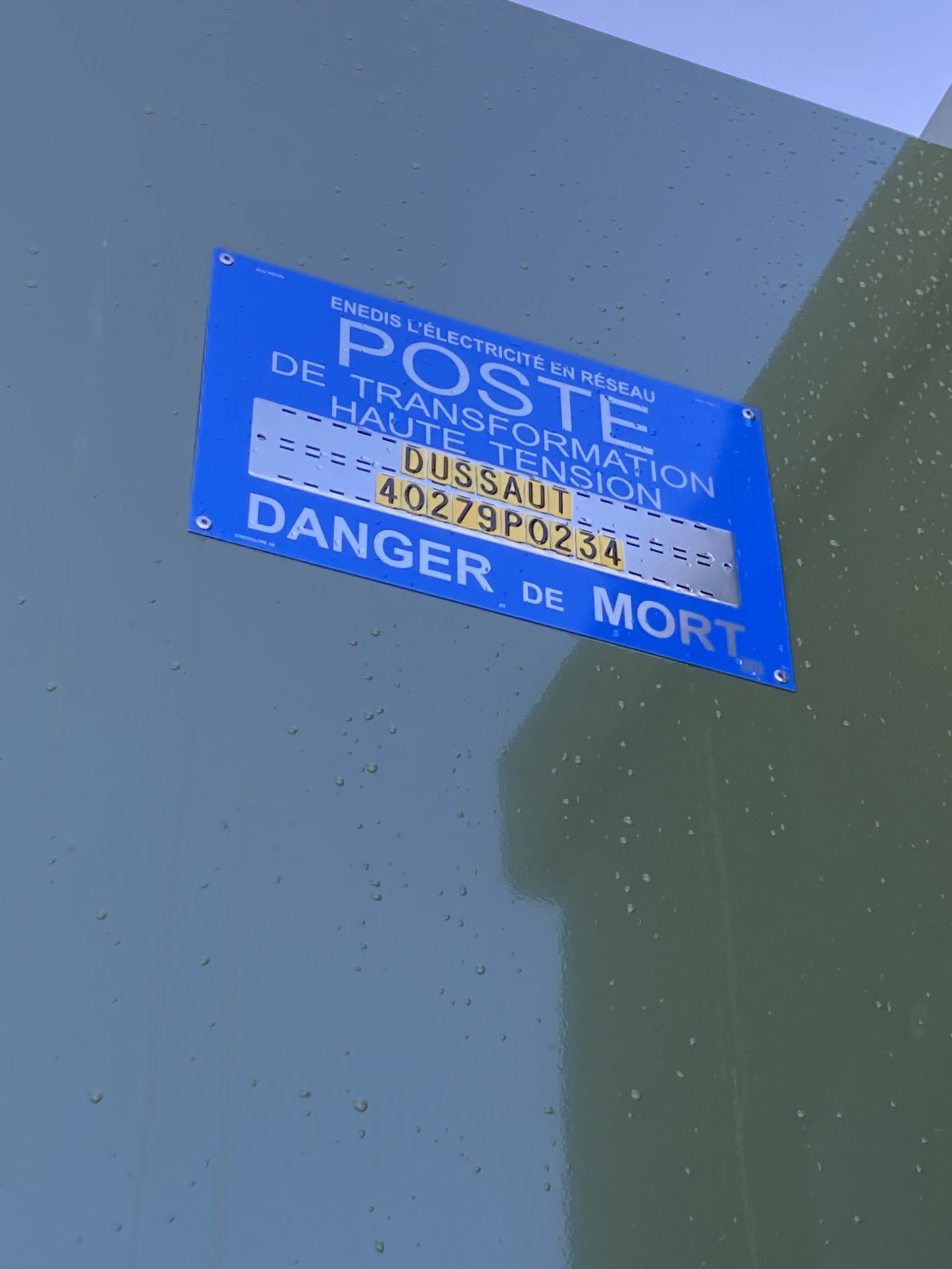 Installation poste haute tension