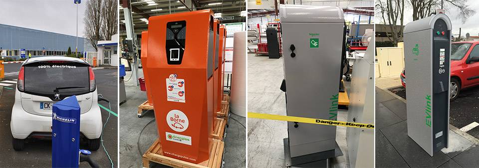 Bornes de recharge de véhicules électriques